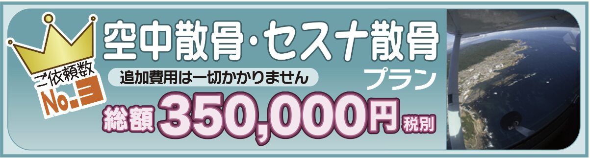 散骨プラン空中