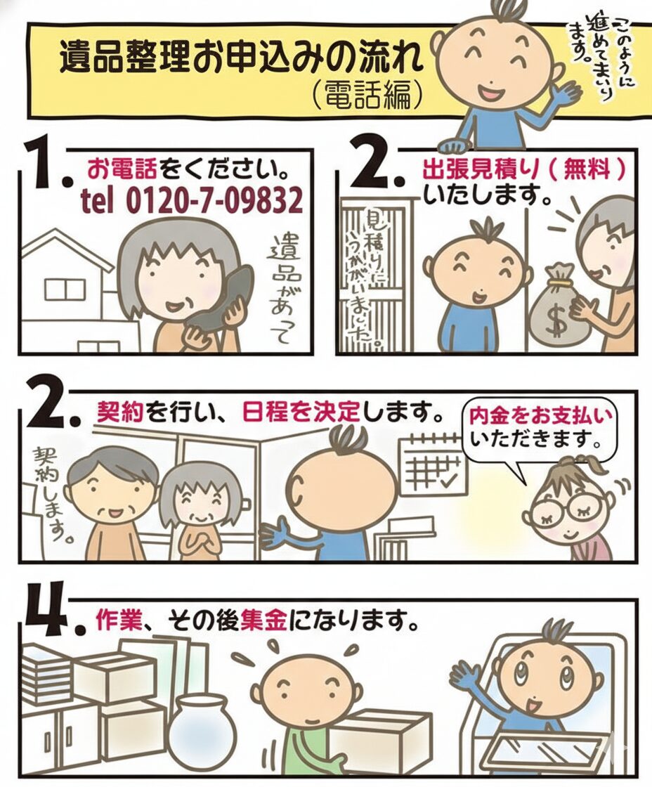 遺品整理ながれ