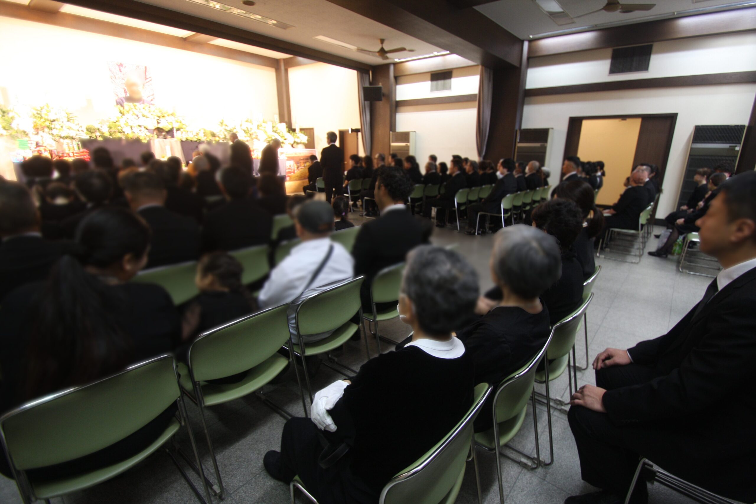 天徳院での葬儀